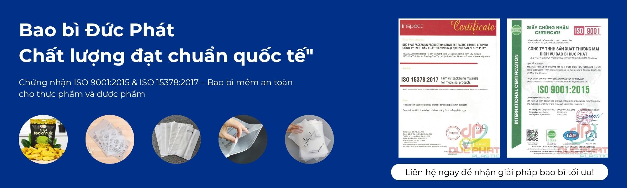 Chứng nhận bao bì đức phát