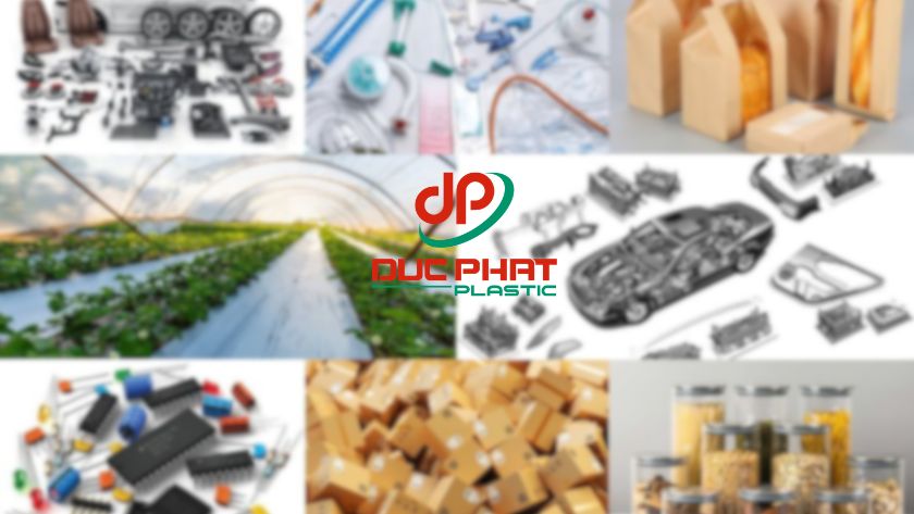 các ứng dụng phổ biến của nhựa PP trong đời sống hàng ngày và sản xuất công nghiệp. Các sản phẩm từ nhựa PP như hộp thực phẩm, bao bì, linh kiện ô tô, vải không dệt và đồ gia dụng