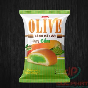 bao bì bánh mì tươi olive cốm