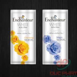 bao bì sữa tắm enchanteur